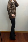 Leopar Desenli Kazak